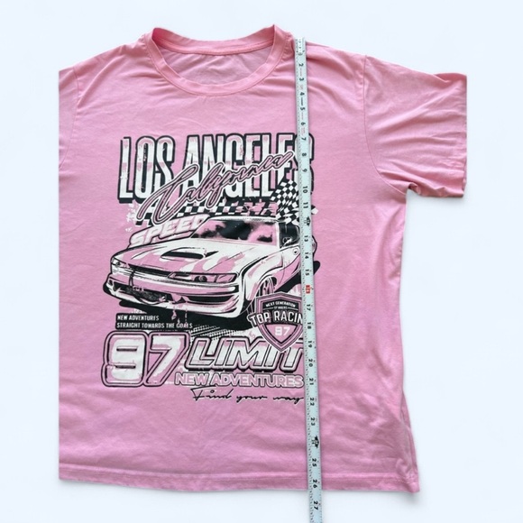 Pink Graphic Racing x Streetwear x Tee - Picture 6 of 7